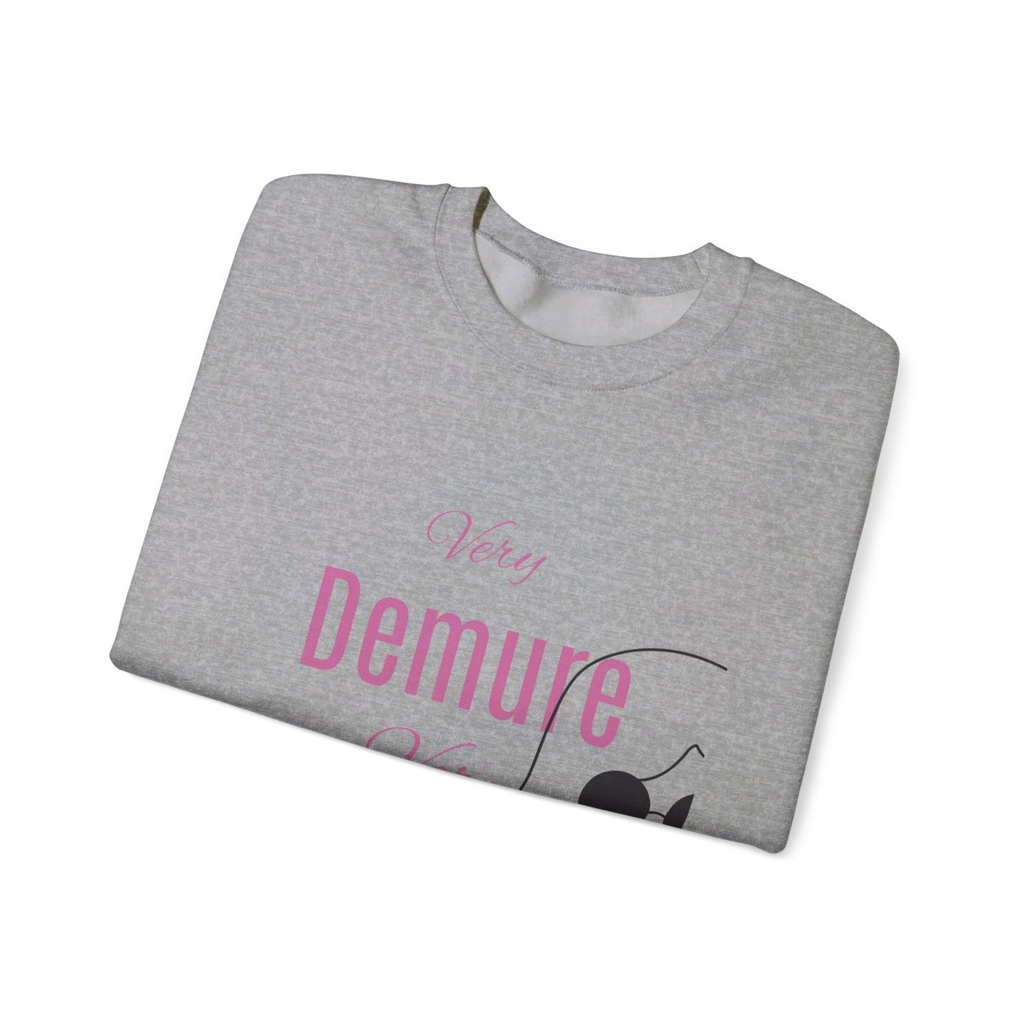 Female Trendy Crewneck Sweatshirt - Comfy Demure Sweater